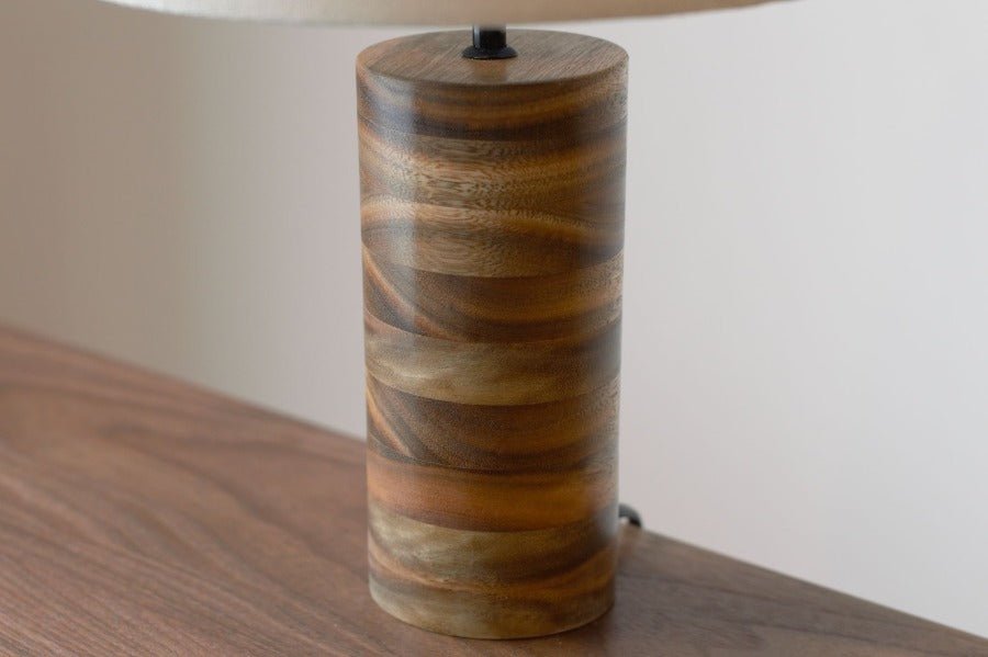 Table Lamp with Spotted Gum