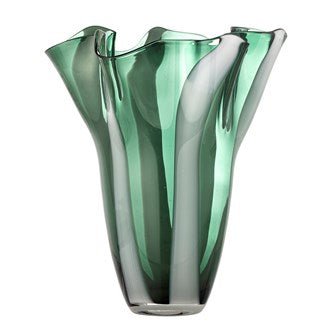 Creative Collection Lettice Glass Vase - Green