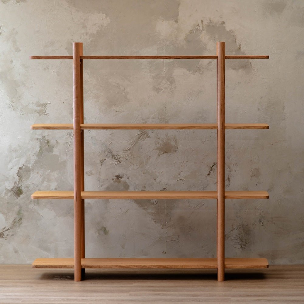 Ahura Solid Oak Bookshelf Natural Finish