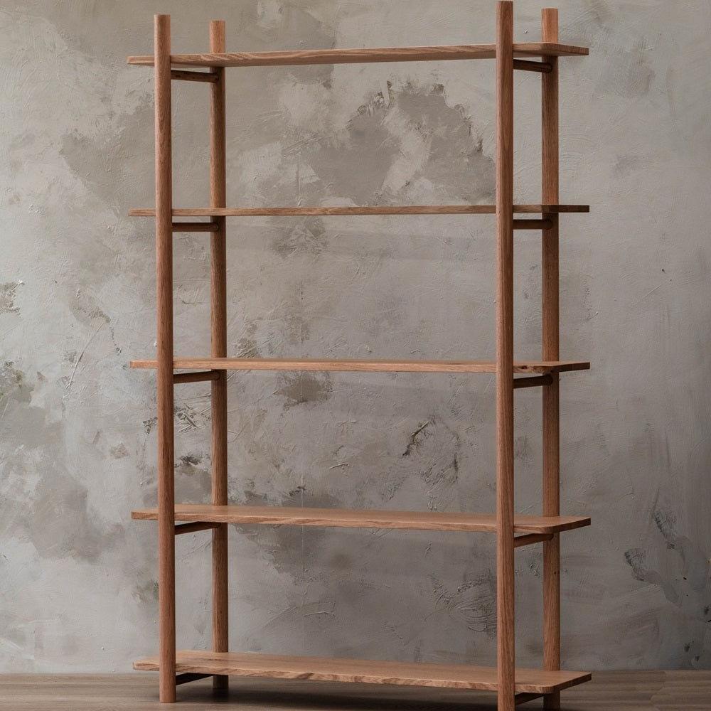 5 tier bookshelf ahura solid