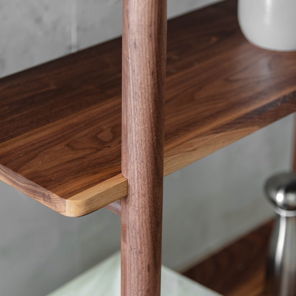 Walnut Bookcase Ahura Solid