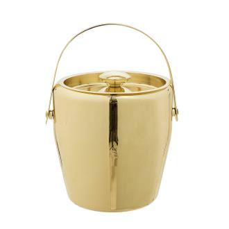 BLOOMINGVILLE Cocktail Ice Bucket, Gold, Stainless Steel