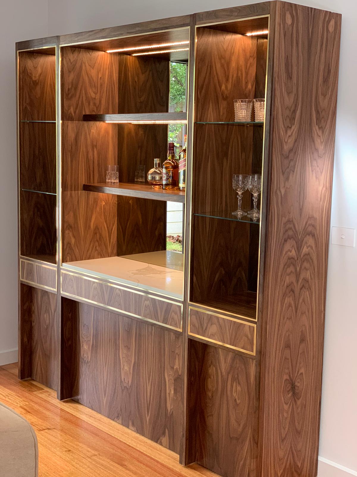 Custom Home Bar Cabinet- Display Unit