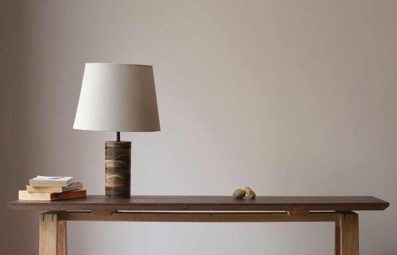 Table Lamp with Spotted Gum