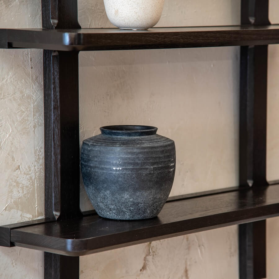 Conto Black Wall Shelves