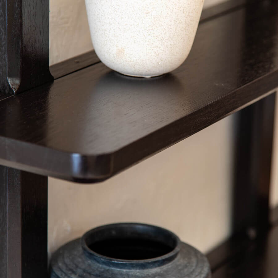 Conto Black Wall Shelves