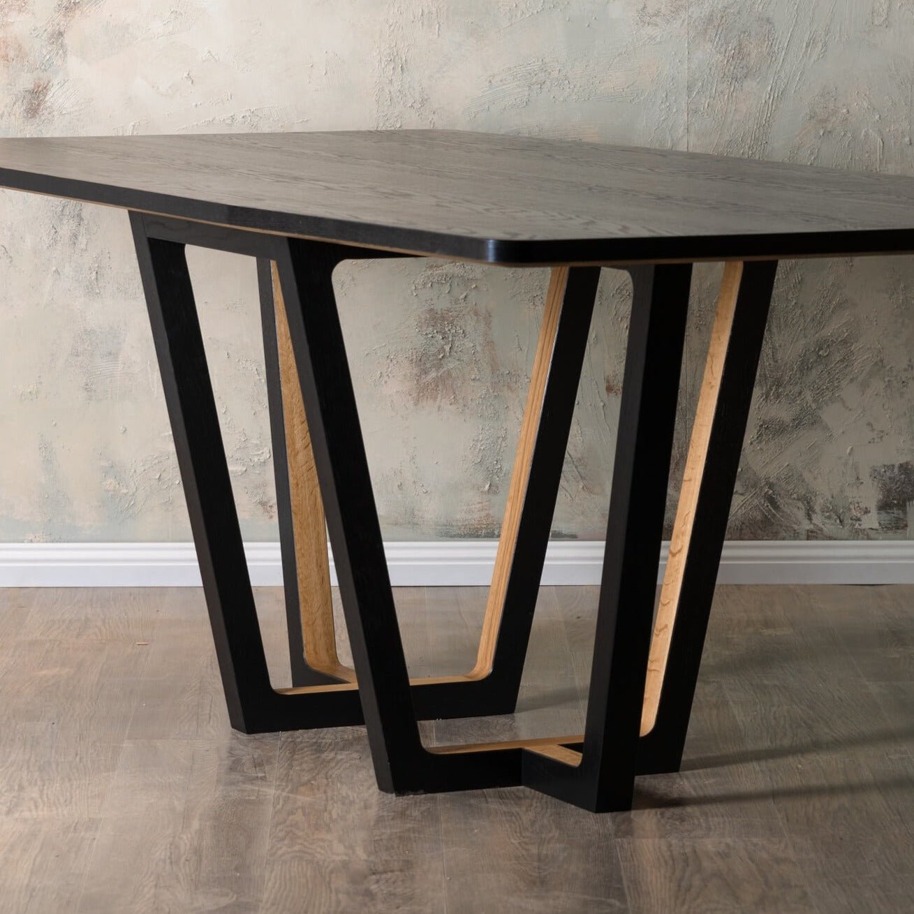 Black dining table