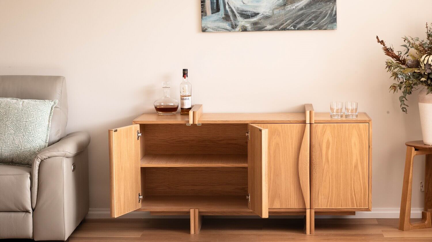 Custom sideboard cabinet