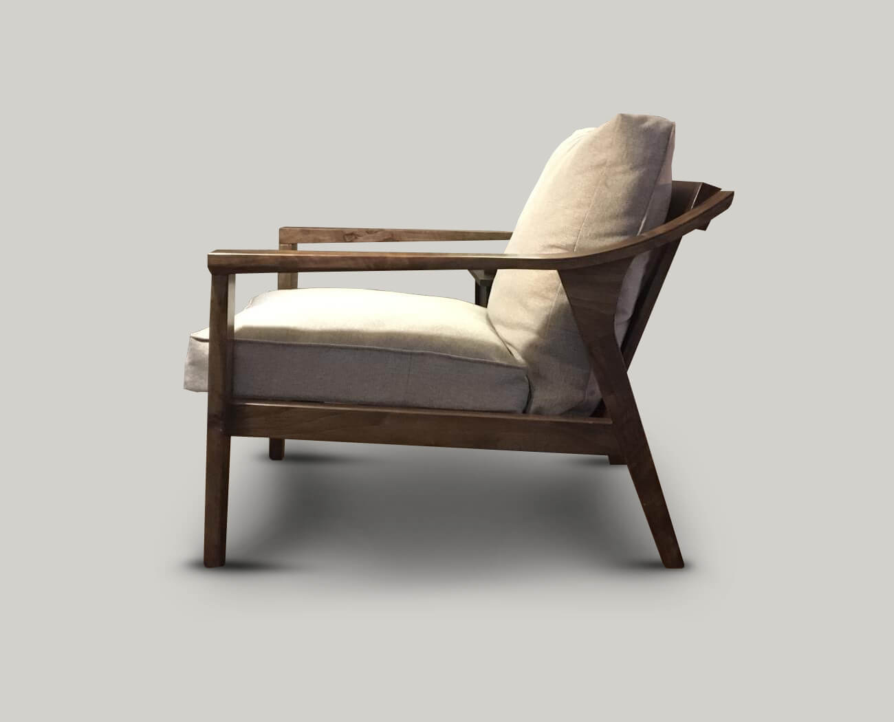 Solid Walnut Armchair