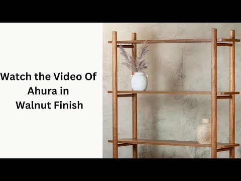 Ahura Walnut Shelving / Bookcase Tassi Oak Finish