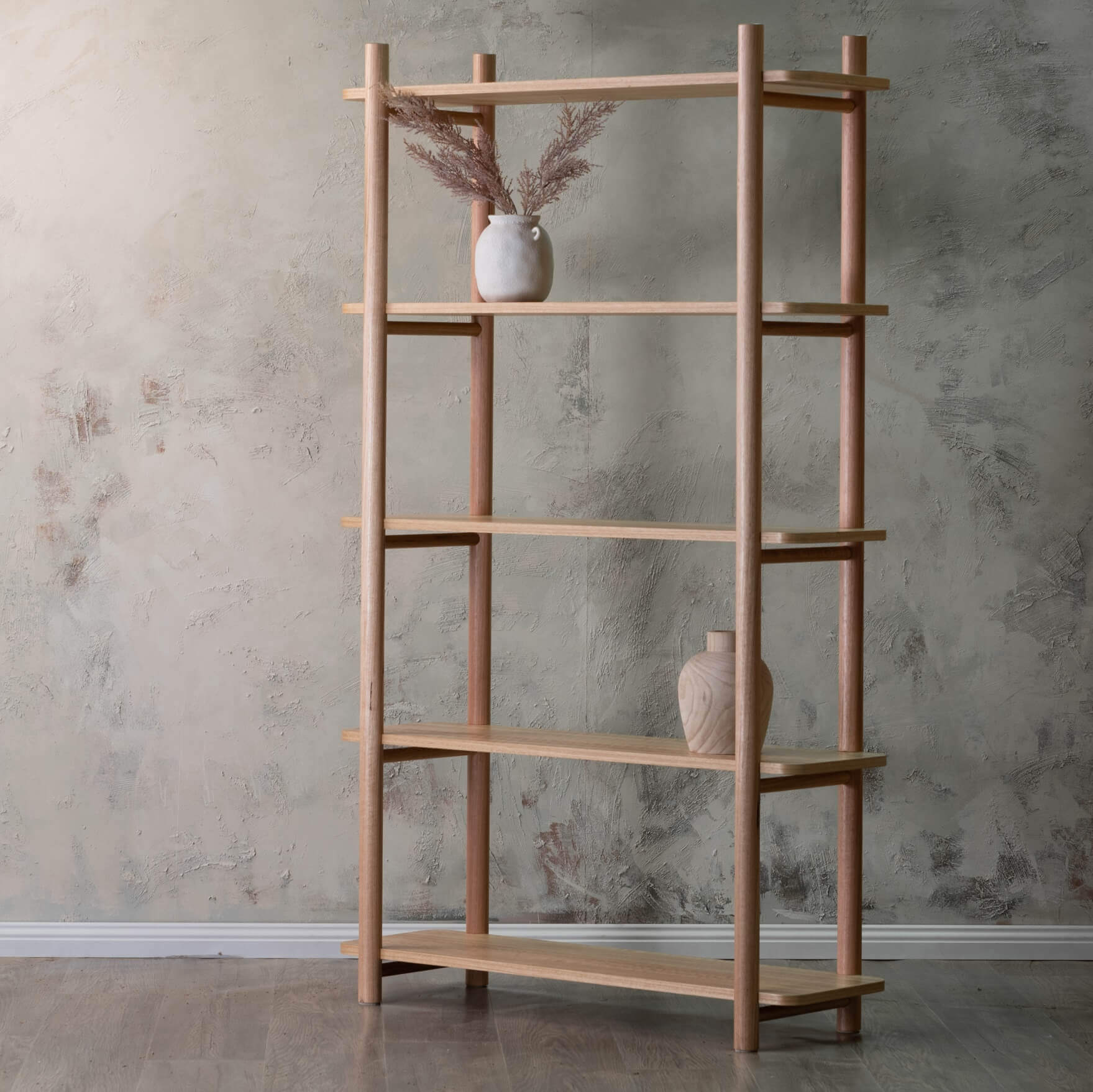 Solid Oak custom shelf | open Display unit
