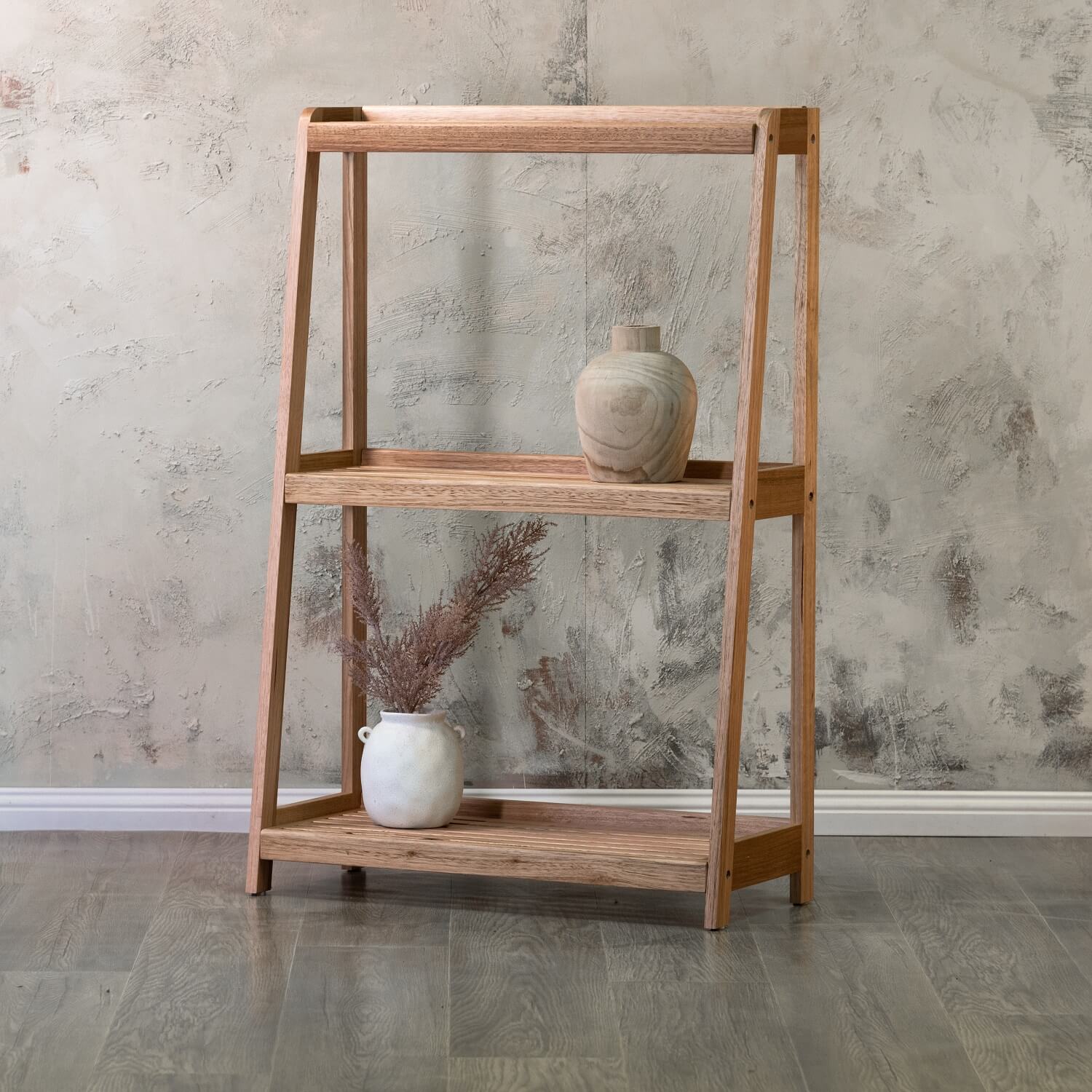Gaia tiered ladder stand tas oak