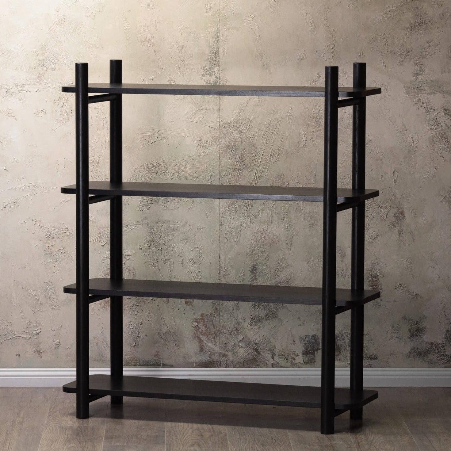 Black small bookshelf