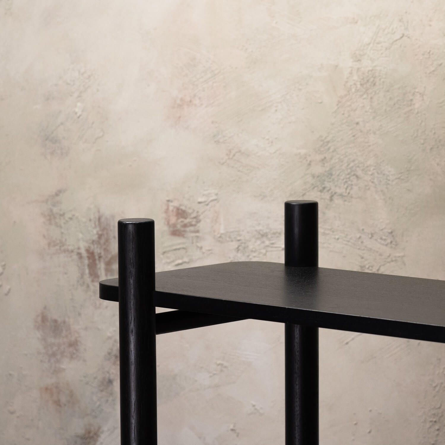 Black Bookshelf Ahura Shelving Ebony