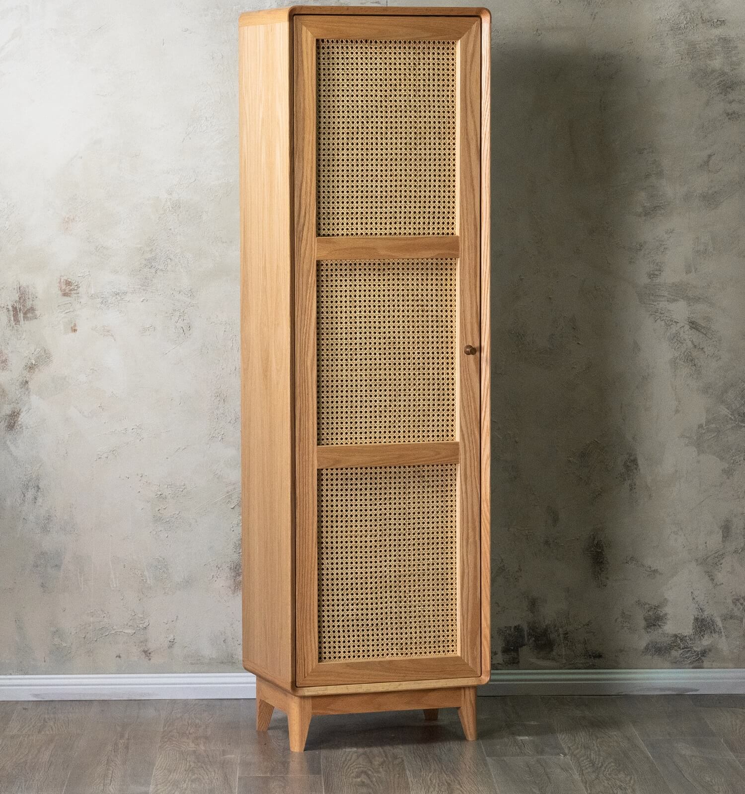 Rattan Cupboard Sevda Oak Handmade